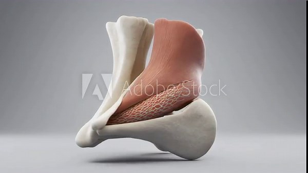 3D CGI Render of Human Talocrural Joint Anatomy