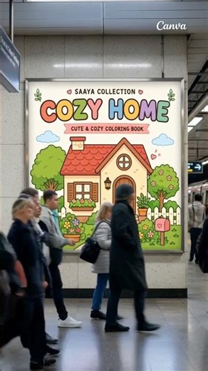 Cozy Home.....Coloring Book...Grab Now.