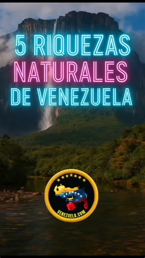 5 riquezas naturales de Venezuela que el mundo casi no conoce Descubre las maravillas de Venezuela más allá del petróleo en este emocionante corto. 🌎✨ Te presentamos “5 riquezas naturales de Venezuela que el mundo casi no conoce”. Desde el impresionante Arco Minero del Orinoco hasta los majestuosos Tepuyes de la Gran Sabana, este video te llevará a un viaje visual por paisajes únicos y fenómenos naturales extraordinarios, como el Relámpago del Catatumbo. Además, celebraremos el verdadero tesoro