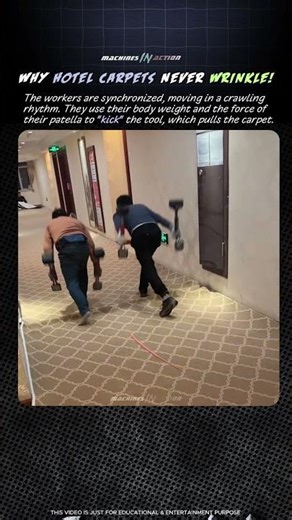 Why Hotel Carpets Never Wrinkle #tools
