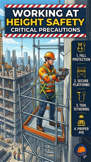 Working Height Safety on Construction Sites #HeightSafetyTraining #FallProtectionOSHA #Construction