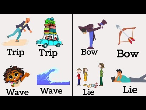 Homonyms vocabulary | Homonyms in English | Common Homophones words & Vocabulary