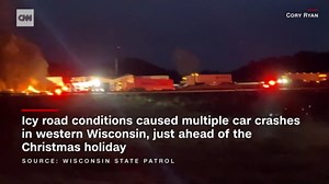 Icy weather blamed for interstate crashes in Wisconsin
