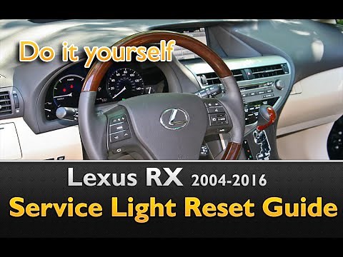 Lexus RX 2004-2016 Service Light Reset Guide