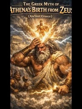 The Greek Myth of Athena’s Birth from Zeus (Ancient Greece) #Mythology