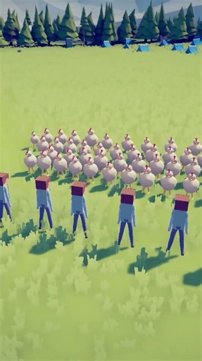 1000 Chickens vs My Army #minecraft #shorts