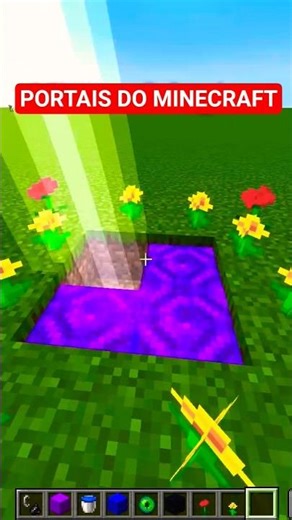 REVELEI OS PORTAIS SECRETOS DO MINECRAFT 😱 #Shorts #portal #abraaoyt #minecraft