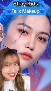 58K views · 10K reactions | Felix Stray Kids Makeup  Tutorial  Felix Maquillaje Tutorial ✨ @straykids_official_jp @realstraykids Productos Lentes @ttd_eye Cejas @etudeofficial Paleta @romandyou Rimel @romand_jp Blush @andear.official Labial @3ce_official Iluminador @kaleidosmakeup #felix #makeup #straykids #sclass #스트레이키즈 #makeuptutorial #skz | Cassi Cute | Facebook