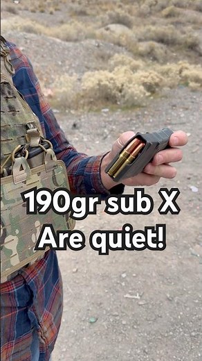 Sub X 190 grain subsonic loads for quiet home defense in my 300 Blackout.