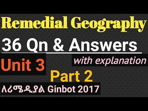 Remedial Geography Unit 3 PART 2|42 MCQ &Answers #remedialexam2017 #remedialtricks #remedialprogram