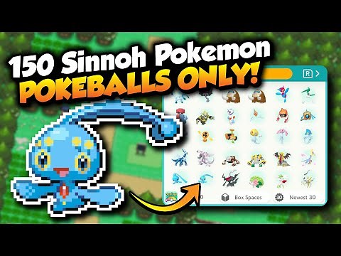 How I caught EVERY GEN 4 POKEMON using POKEBALLS ONLY!