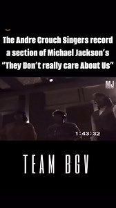 The choir you hear are the legendary Andre Crouch singers🔥🔥 Just imagine recording in the same studio with Michael Jackson and it ends up being one of his biggest hits! 🤯 | Team BGV LLC