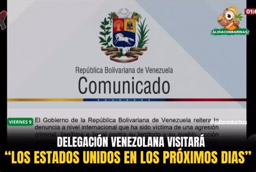 AlDiaConBarinas on Instagram: "El canciller venezolano, Yván Gil, difundió este viernes un comunicado en el que el Gobierno Nacional informa que una delegación diplomática estadounidense arribó este 9 de enero al país, esto, con el fin de restablecer los lazos EE. UU.-Venezuela. Además, asegura que se trata del inicio de un “proceso exploratorio de carácter diplomático con el Gobierno de los Estados Unidos de América orientado al restablecimiento de las misiones diplomáticas de ambos países”. En
