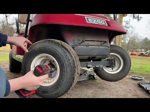 Ezgo Golf Cart Lift Kit Installation - How to install 6" drop axle Amazon lift kit
