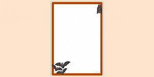 Simple Blank Bats Page Border