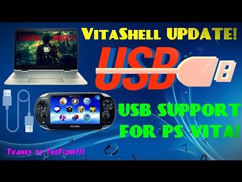 USB Support For PS Vita!!! TheFlow VitaShell Update!!! Install Guide!