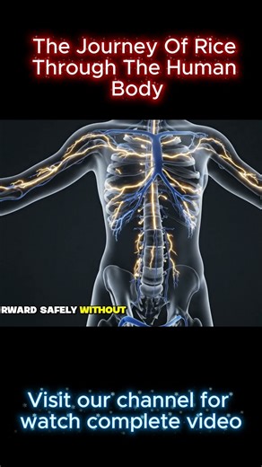 This Is How Rice Travels Through Your Body – Explained With Animation #aianimation #energy #food