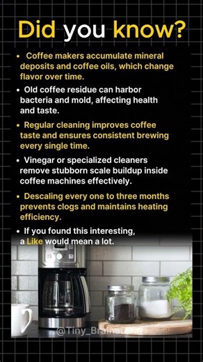 Your Coffee Maker Needs Cleaning More Often
