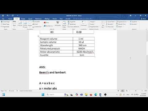 Enzyme Activity Calculation by example