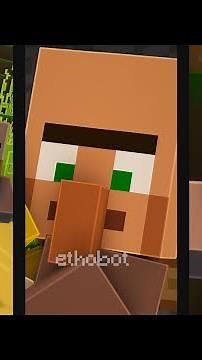 Best of Ethobot VILLAGER EDITION - Minecraft Shorts Compilation