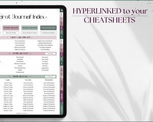 Tarot Journal, DIGITAL Tarot Planner Workbook, Daily Card Reading, Tarot Spreads, Tarot Deck Notebook, Witch, Grimoire, Oracle, Goodnotes - Etsy