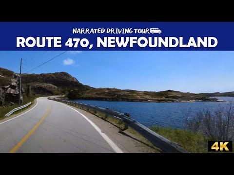 Scenic 4K Drive on Route 470, Newfoundland 🇨🇦 | La Poile Highway Adventure 🌲🛣️