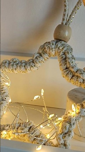 Learn How to Make a Simple DIY Macrame Star Ornament | Ramadan Celebration