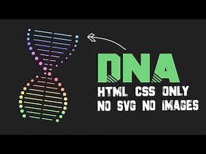 DNA Animation HTML and CSS | NO SVG | NO JAVASCRIPT | NO IMAGES #html #css #dna