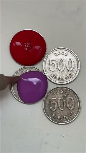 4 Colored Coins in Reverse! | Satisfying Reverse Video #dye #disney #lifeisbutadream