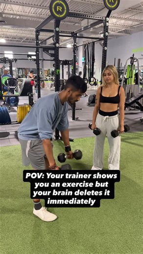 NexT Fit Clubs on Instagram: "Shoutout to all the trainers at NexTFit who have to show us 3... okay 6 times. Tag your workout buddy who always forgets the moves first. Shoutout to Coach Devian and his lovely client Bibi for the demo  #nextfitclubs #personaltraining #strongertogether #gymlife #fitness #gym #gymtok #personaltraining #meme #memes #funny"