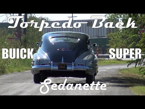Torpedo Back 1948 Buick Super Roadmaster Sedanette Fastback retro trip