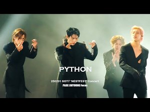 [4K] 250201 갓세븐 진영 직캠 'PYTHON' FANCAM |GOT7 NESTFEST concertㅣ DAY-2 #진영 #JINYOUNG #박진영 #GOT7 #PYTHON