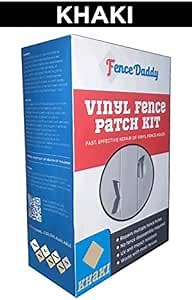 Vinyl Fence Post and Panel Repair Kit Your Fence Will Look As Good As New (Khaki Fence Daddy Kit)