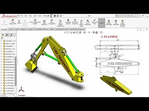 "SolidWorks Tutorial: JCB Controller Part Design for Beginners" 3. FEATHER
