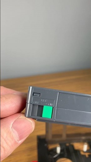 How a sliding record protect tab works on a Sony VHS-C camcorder tape. #vhs #camcorder #videotape