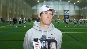 NEW: BYU OC WON’T talk about his players because he’s afraid they’ll get tampered with.Aaron Roderick says he’s a “little reluctant to comment about young guys because then people will start tampering" 😳