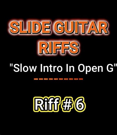 An Open G Intro Riff # 5