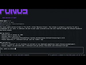 Blockchain Client Upgrade workflow with nodeoperator.ai agent
