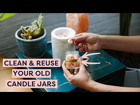 How to Clean & Reuse Candle Jars | Upcycled Candle Jars