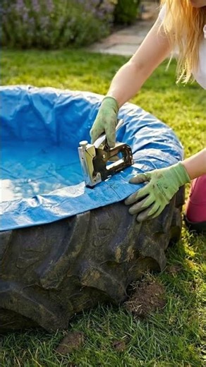 The Ultimate Backyard Pond DIY! 🌿💎RaisedBedGarden #BackyardGarden #GrowYourOwnFood