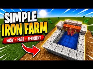 Minecraft Tutorial | EASY Iron Farm 🔥( Java 26.2 )