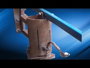 пресс для топливных брикетов Homemade briquette press