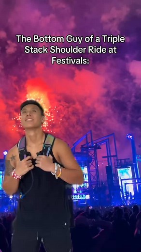 Jarren Ellis on Instagram: "The triple stack shoulder rides are insane at festivals (lD: “Replay” - @meragesound ) • #edm #edmforlife #edmlife #edmlifestyle #festival #festivals #festivalseason #festivalvibes #reelsfyp #instagramreels #ravers #raversunite #raves #raveculture #ravelife"