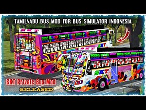 SKT private bus mod released download now || Tamilnadu private bus mod for BUSSID