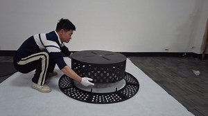 OutVue 36 Inch Fire Pit with 2 Grills, Wood Burning Fire Pits for Outside with Lid, Poker and Round Waterproof Cover, BBQ& Outdoor Firepit & Round Metal Table 3 in 1 for Patio, Picnic, Party