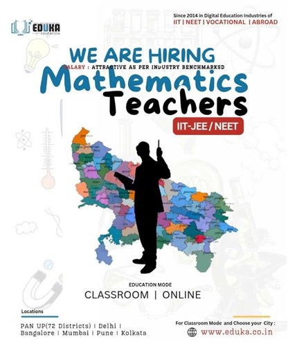 AI & VR Classroom Hiring Math Teachers in UP | Online Teaching Opportunity | Teacher Jobs | #jobs
