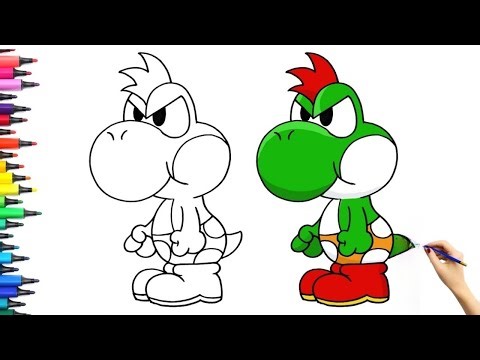 How to Draw Yoshi Kid | Paper Mario