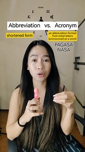 Abbreviation vs. Acronym #englishclass | Winma Carvajal