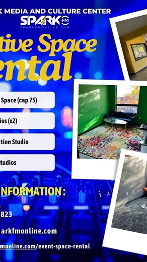 ✨ OFFICE SPACE AVAILABLE | SPARK MEDIA & CULTURE CENTER ✨ Looking for a professional, creative home base in the city? Spark FM is now renting two private office spaces inside our Media & Culture Center. 📐 Approx. 150 sq ft each 💼 Perfect for creatives, entrepreneurs, nonprofits, consultants, or small teams What’s included: ✔️ Free high-speed WiFi ✔️ Discounted access to our event & creative space ✔️ Shared kitchenette & bathrooms ✔️ Personal security access code ✔️ Weekly common-area cleanings