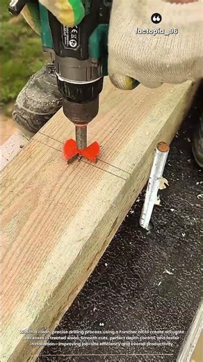 Precision Drilling That Saves Time | Clean Forstner Bit Cuts in Treated Timber